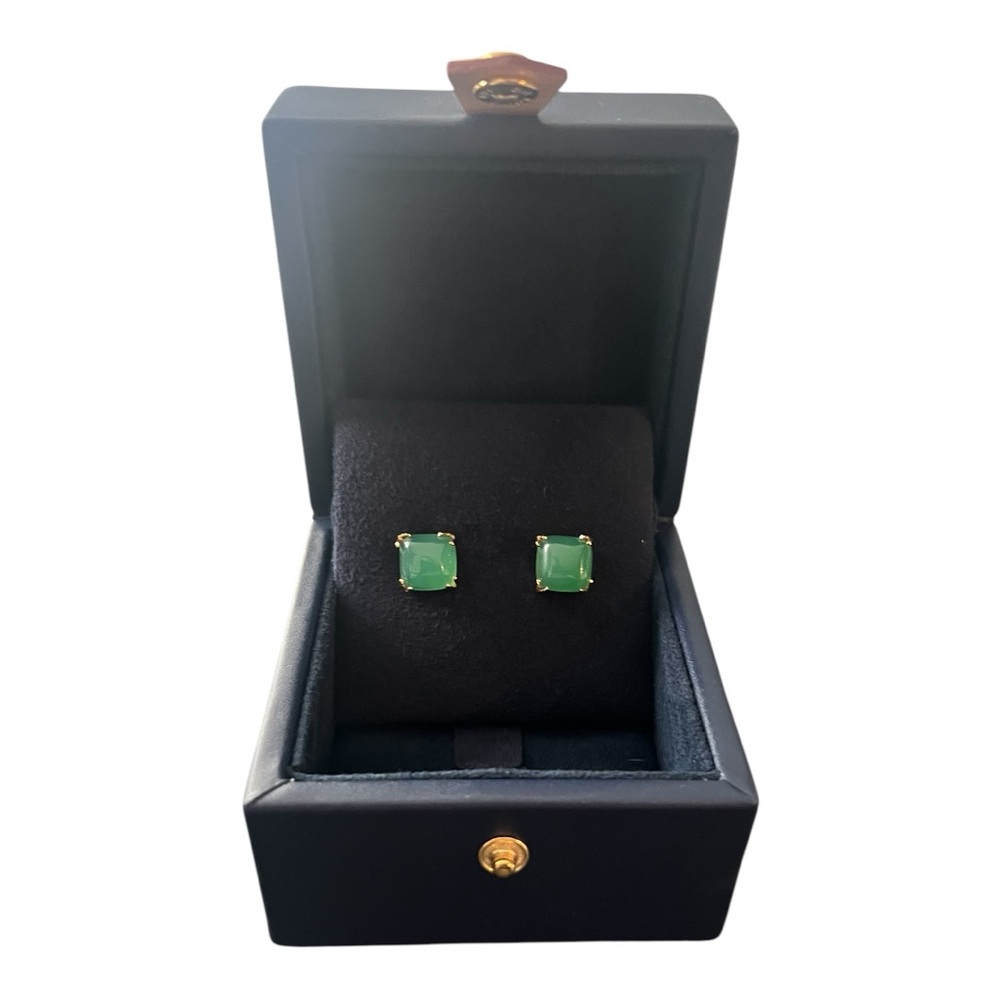 Green Stud Earrings